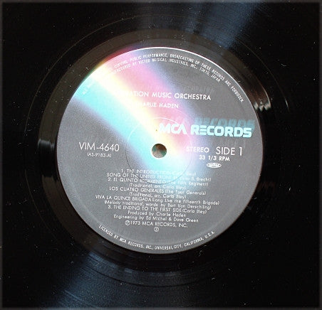 Charlie Haden : Liberation Music Orchestra (LP, Album, RE)