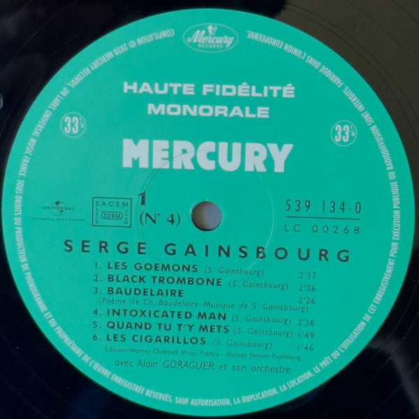 Serge Gainsbourg : N°4 (LP, Album, Mono, RE, RM, Hal)