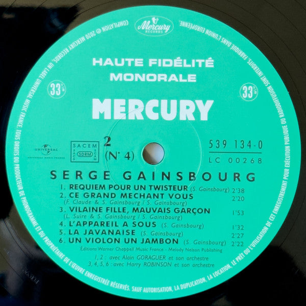 Serge Gainsbourg : N°4 (LP, Album, Mono, RE, RM, Hal)
