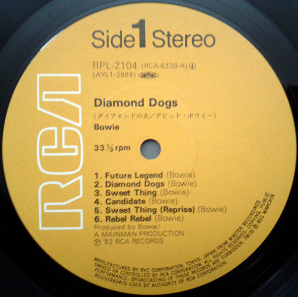 David Bowie : Diamond Dogs (LP, Album, RE)