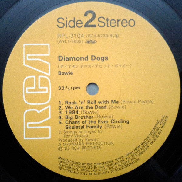 David Bowie : Diamond Dogs (LP, Album, RE)