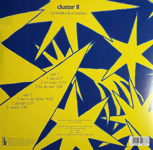Cluster : Cluster II (LP, Album, RE, 180)