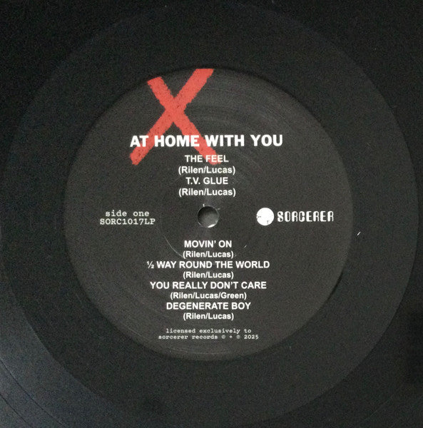 X (10) : At Home With You (LP, Album, RE)