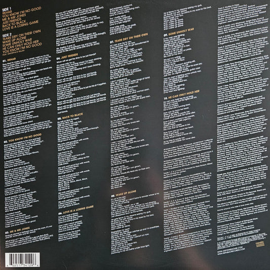 Amy Winehouse : Back To Black (LP, Album)
