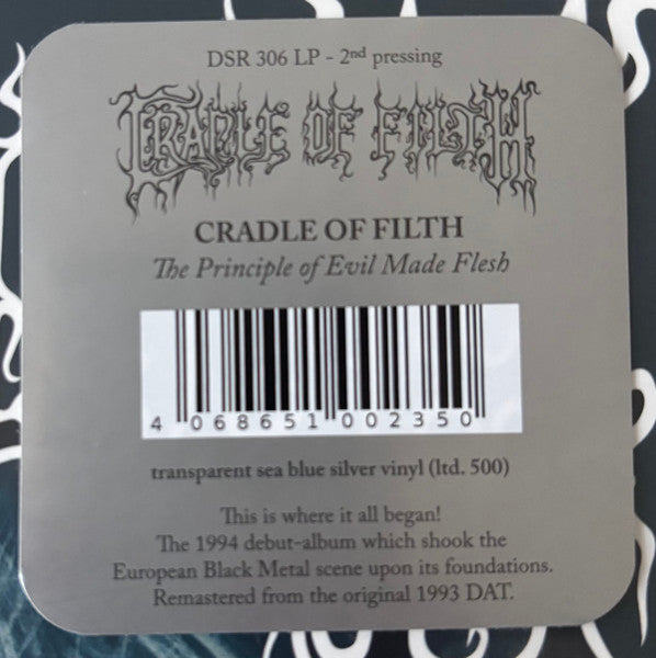 Cradle Of Filth : The Principle Of Evil Made Flesh (LP, Album, Ltd, RE, RM, RP, Blu)