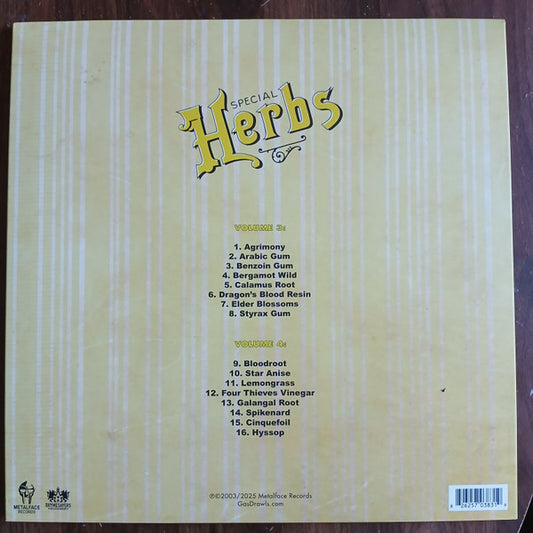 Metal Fingers : Special Herbs (Vols 3&4) (2xLP, Comp, RE, Lem)