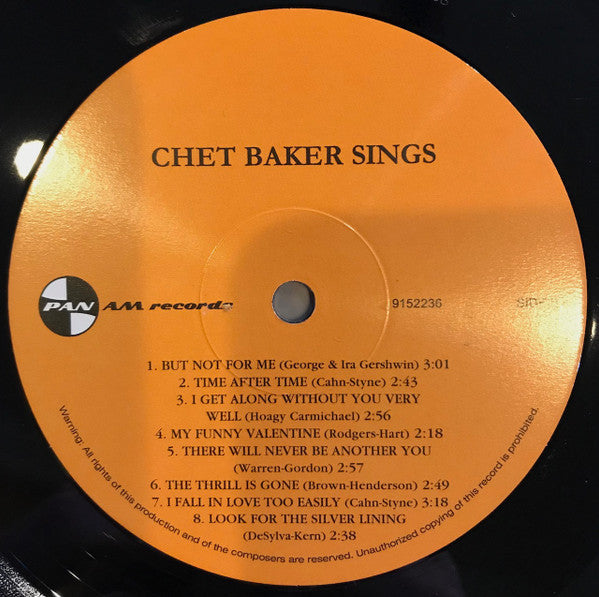 Chet Baker : Chet Baker Sings (LP, Album, Ltd, RE, RM, 180)