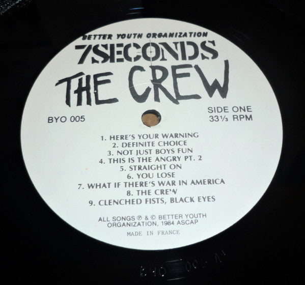 7 Seconds : The Crew (LP, Album)
