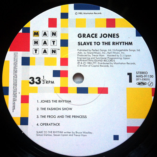 Grace Jones : Slave To The Rhythm (LP, Album)