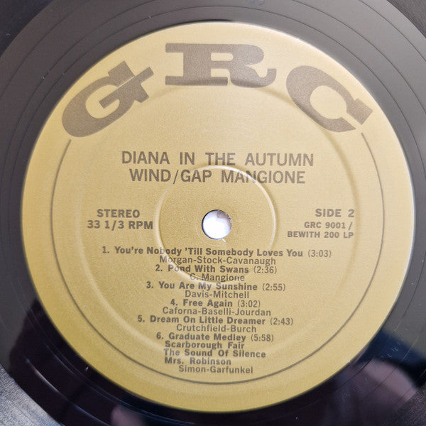 Gap Mangione : Diana In The Autumn Wind (LP, Album, Dlx, Ltd, RE, RM)