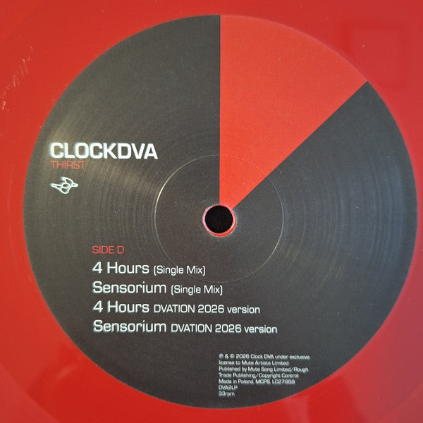 ClockDVA* : Thirst (2xLP, Album, RE, RM, Red)
