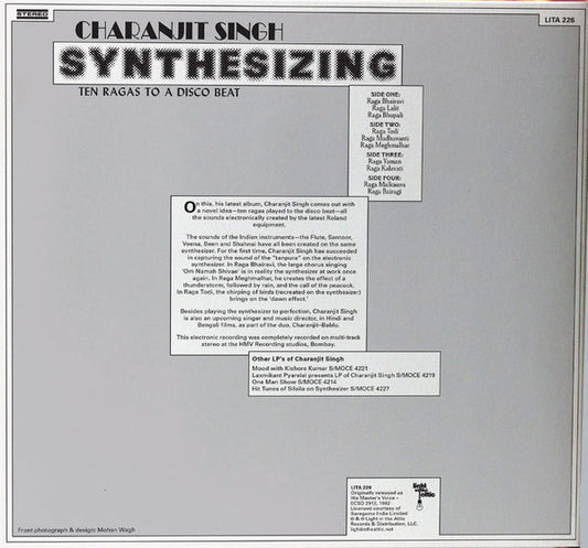Charanjit Singh : Synthesizing - Ten Ragas To A Disco Beat (2xLP, Album, RE, RM, Gat)