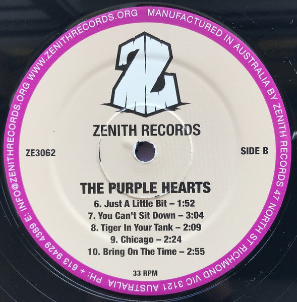 The Purple Hearts : The Purple Hearts (LP, Comp)
