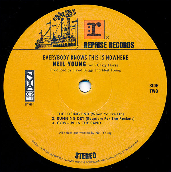 Neil Young With Crazy Horse : Everybody Knows This Is Nowhere (LP, Album, RE, Gat)