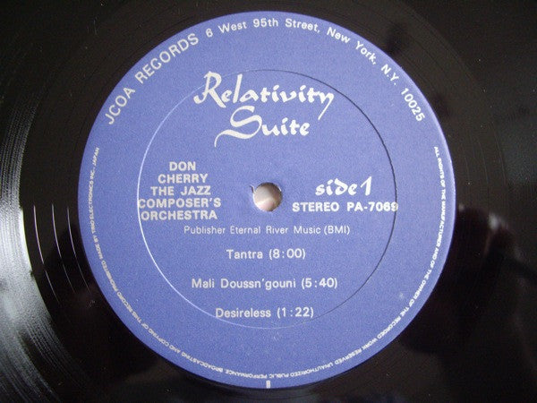 Don Cherry & The Jazz Composer's Orchestra : Relativity Suite (LP, Album)