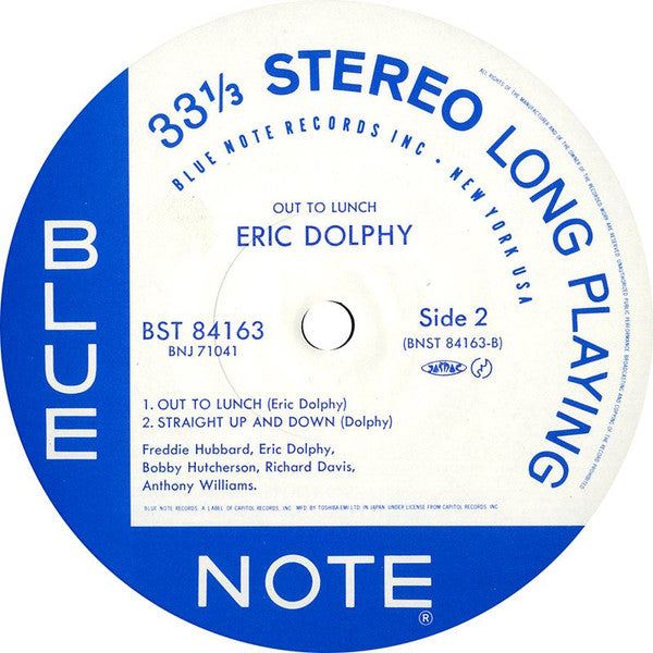Eric Dolphy : Out To Lunch! (LP, Album, RE)