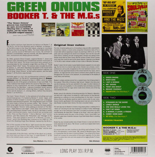 Booker T. & The M.G.s* : Green Onions (LP, Album, Mono, Ltd, RE, RM, 180)