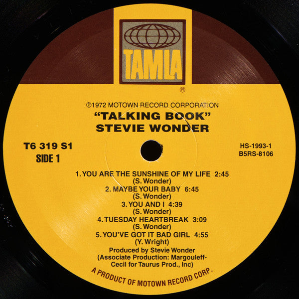 Stevie Wonder : Talking Book (LP, Album, RE, Gat)