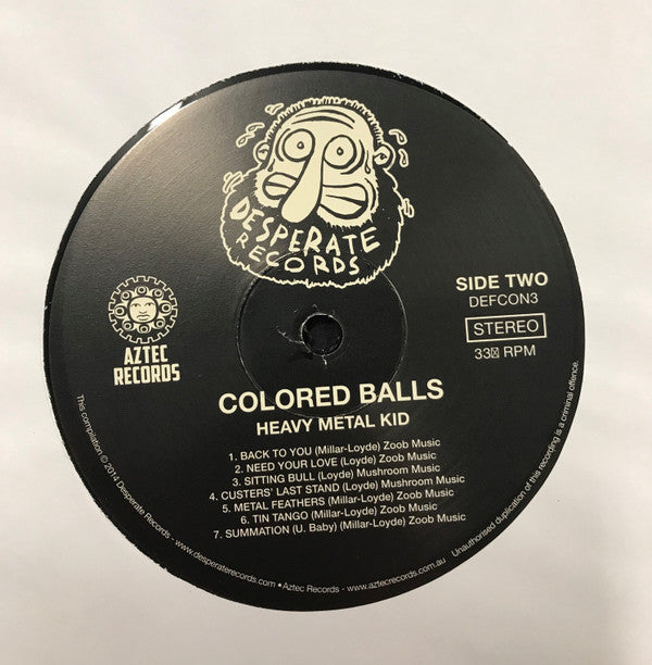 Colored Balls* : Heavy Metal Kid (LP, Album, RE, RM)