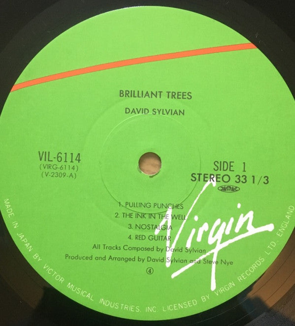 David Sylvian = デヴィッド・シルビアン* : Brilliant Trees (LP, Album)