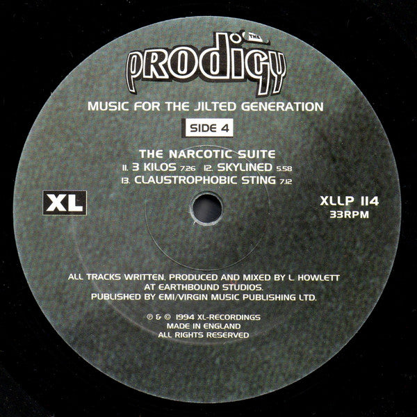 The Prodigy : Music For The Jilted Generation (2xLP, Album, RE, RP)