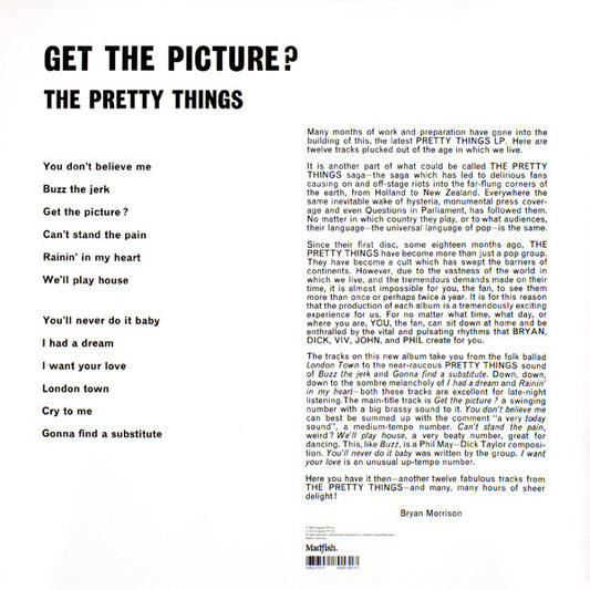 The Pretty Things : Get The Picture? (LP, Album, Mono, RE, RM, 180)