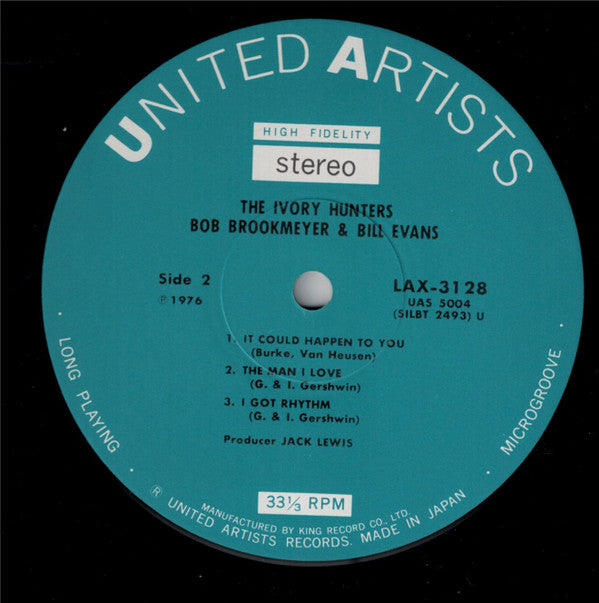 Bob Brookmeyer & Bill Evans : The Ivory Hunters (LP, Album, Ltd, RE)