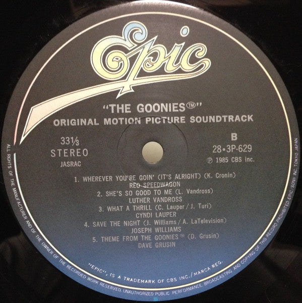 Various : The Goonies (Original Motion Picture Soundtrack) (LP, Comp)