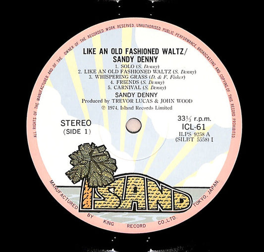 Sandy Denny : Like An Old Fashioned Waltz (LP, Album)