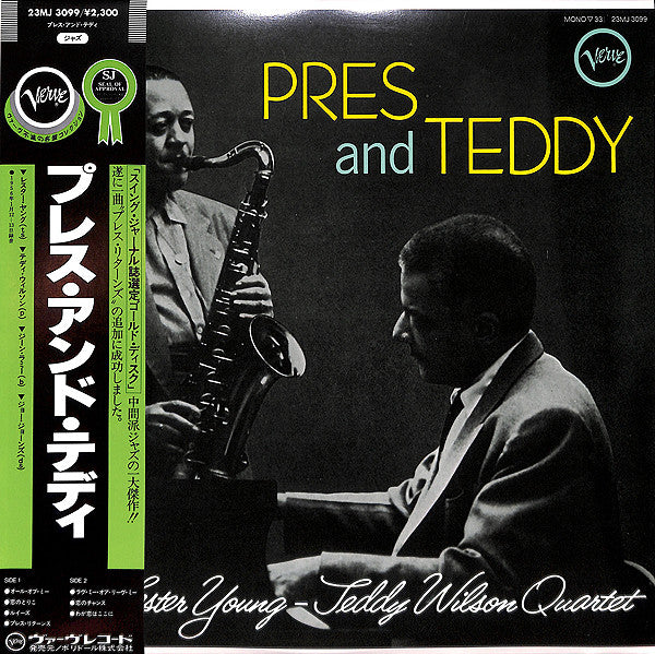 The Lester Young-Teddy Wilson Quartet : Pres And Teddy (LP, Album, Mono, RE)