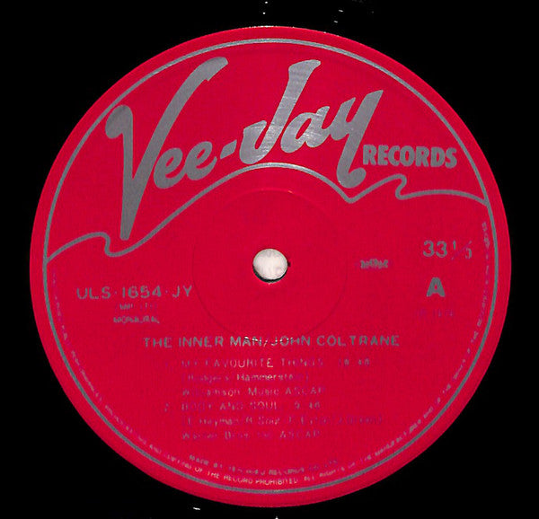 John Coltrane : The Inner Man (LP, Album, Mono)