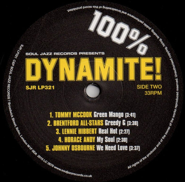 Various : 100% Dynamite! (2xLP, Comp, RM)