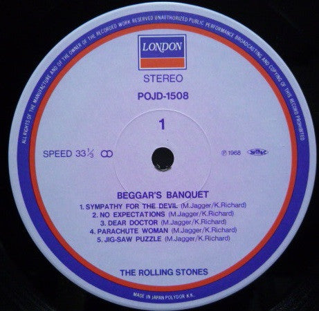 Rolling Stones* : Beggars Banquet (LP, Album, RE, Gat)