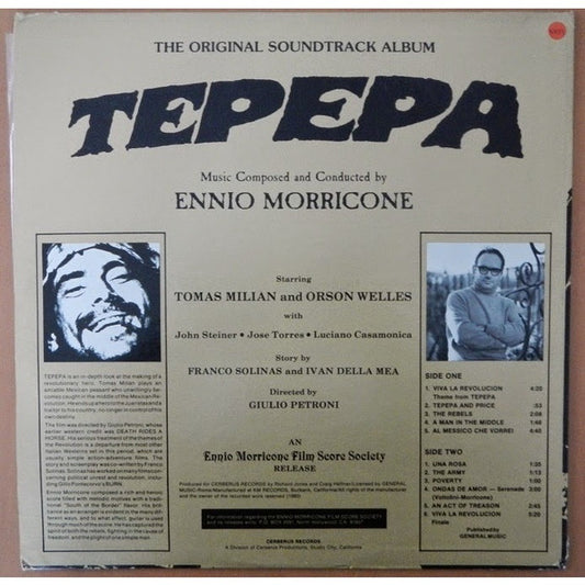 Ennio Morricone : Tepepa (The Original Soundtrack Album) (LP, Album)