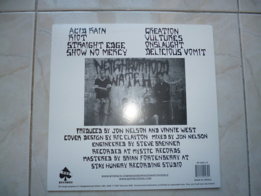 Neighborhood Watch (2) : Neighborhood Watch (12", MiniAlbum, Ltd, RE, Blu)