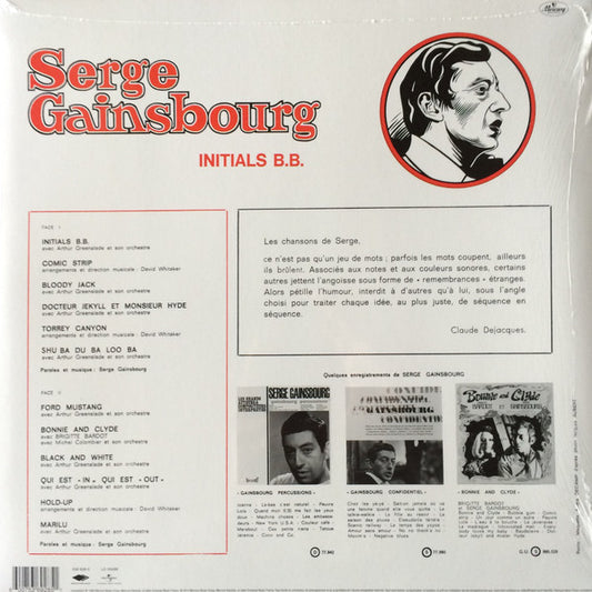 Serge Gainsbourg : Initials B.B. (LP, Comp, RE, RM)