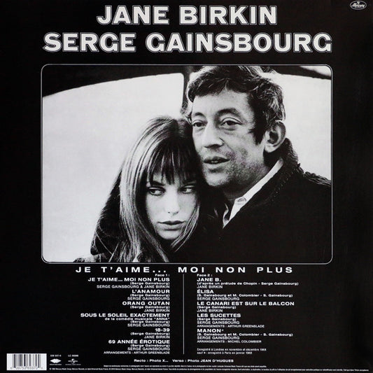 Serge Gainsbourg & Jane Birkin : Jane Birkin - Serge Gainsbourg (LP, Album, RE, RM)