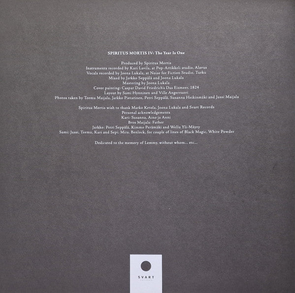 Spiritus Mortis : The Year Is One (2xLP, Album)
