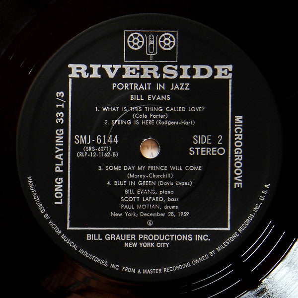 Bill Evans Trio* : Portrait In Jazz (LP, Album, RE)