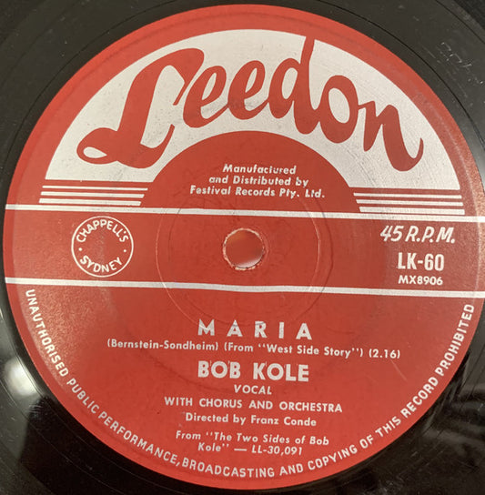 Bob Kole With The Joel Craig Quintet : Misty (7", Single)