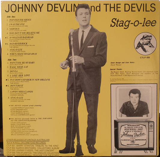 Johnny Devlin & The Devils : Stag-O-Lee (LP, Album, Gat)