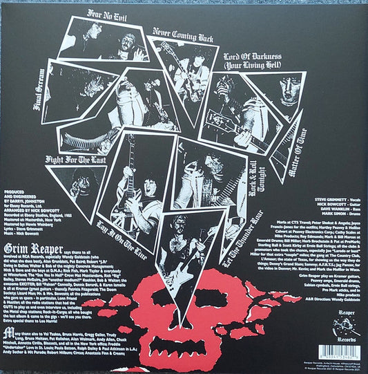Grim Reaper (3) : Fear No Evil (LP, Album, Ltd, RE, Cle)