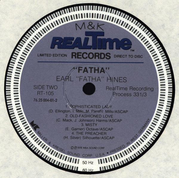 Earl Hines : "Fatha" (LP, Album, Gre)