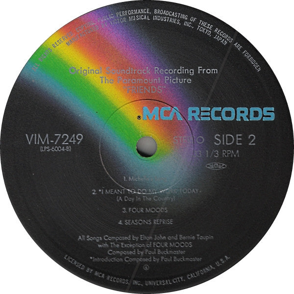 Elton John : Friends (LP, Album, RE)