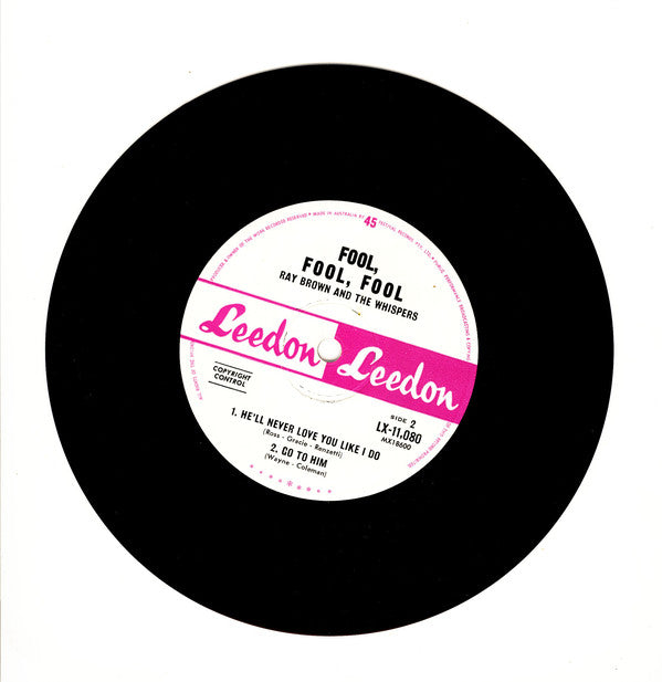 Ray Brown & The Whispers : Fool! Fool! Fool! (7", EP, Mono)