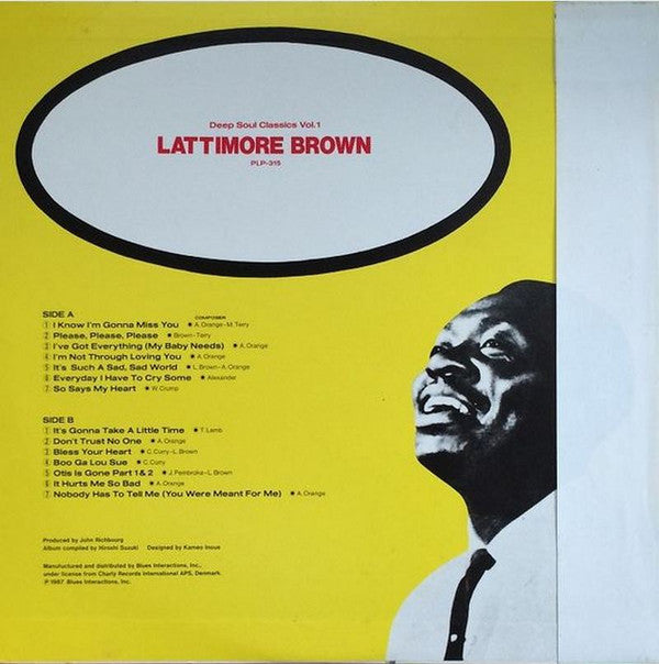 Lattimore Brown : Lattimore Brown (LP, Comp)