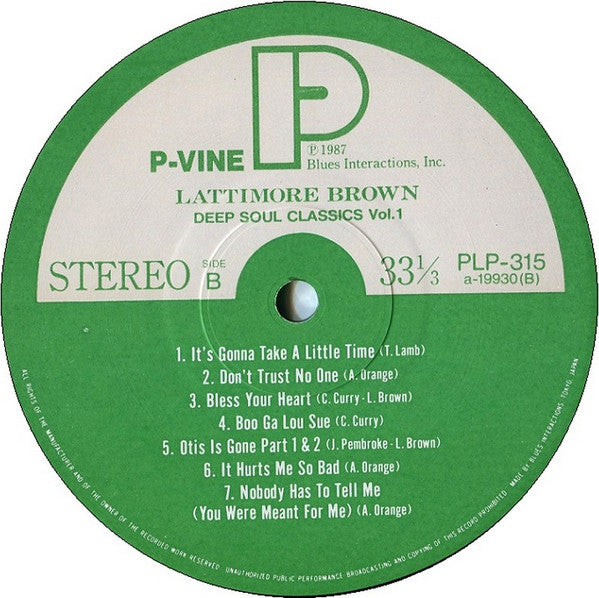 Lattimore Brown : Lattimore Brown (LP, Comp)