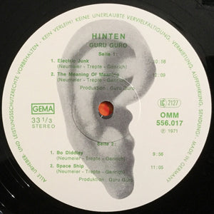 Guru Guru : Hinten (LP, Album, RE, Gat)
