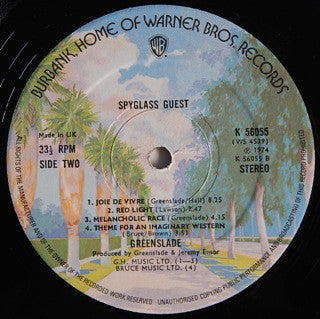 Greenslade : Spyglass Guest (LP, Album, Gat)