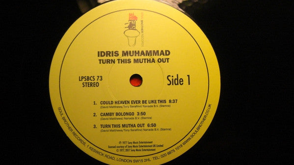 Idris Muhammad : Turn This Mutha Out (LP, Album, RE)